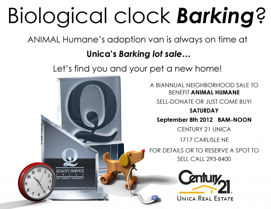 Unica Barking Lot Sale September 8th